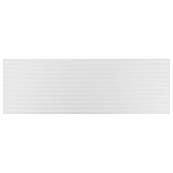 Mod White 12x36 3D Fluted Matte Ceramic Tile 