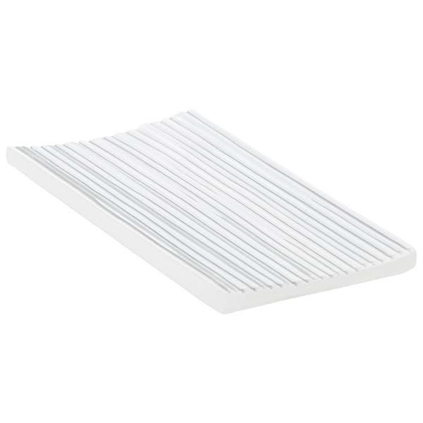 Nabi Subway Arctic Blue 4.5x9 Fluted Ridged Crackled Glossy Glass Tile