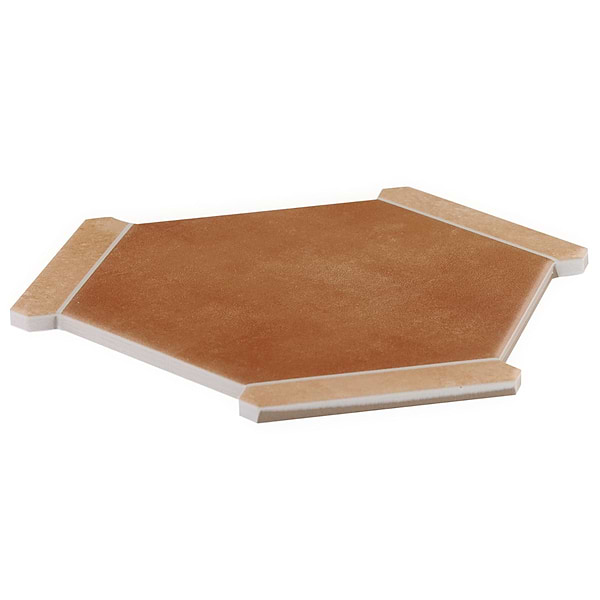 Sagon Terracotta Dark 9" Hexagon Matte Porcelain Tile