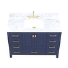 Athena 48'' Blue Vanity And Marble Counter
