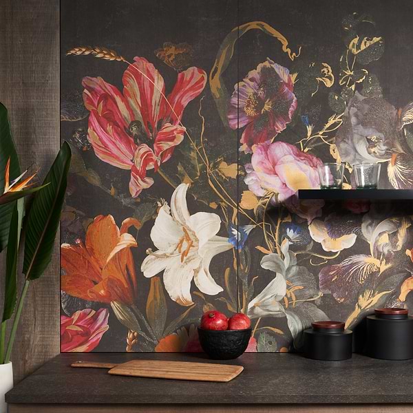 Art Gallery by Paula Purroy Bouquet Multicolor 24x48 Artisan Decor Matte Porcelain Tile