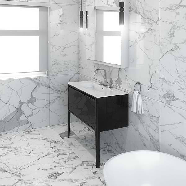 Luxe Collection  30" Black Gloss Vanity, View 10, open zoomed image