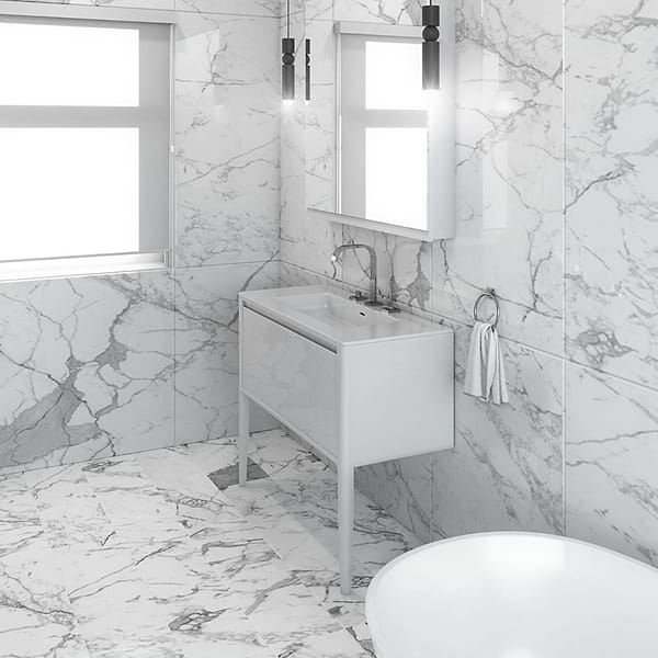 Luxe Collection 42" White Gloss Vanity