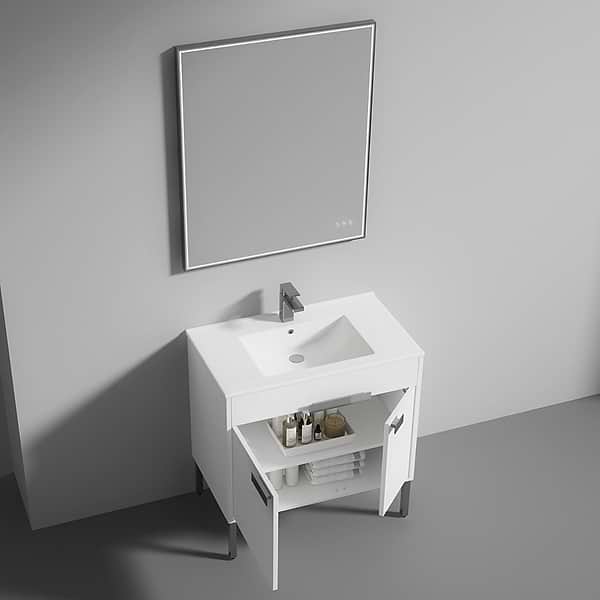 Portofino 36'' White Vanity And Counter