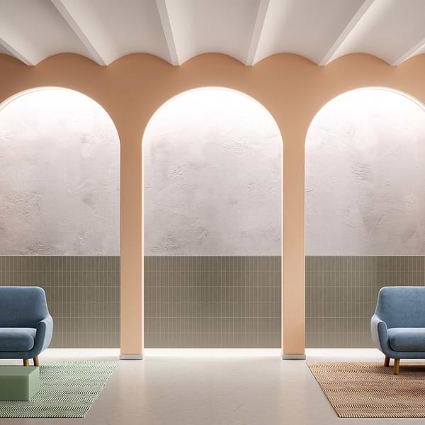 Color One Shadow Gray 2x8 Matte Cement Tile