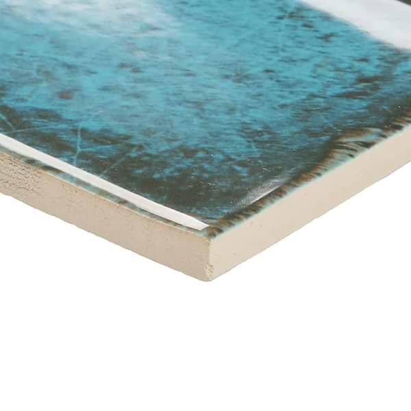 Castle Denim Blue 3x12 Polished Ceramic Subway Tile in Blue, View 7, open zoomed image