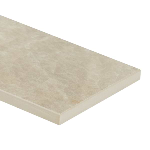 Grand Taj Mahal Fawn Beige 4x24 Stone Look Polished Porcelain Tile in Beige, View 7, open zoomed image