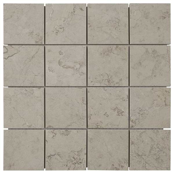 Corretta Warm Gray 3x3 Matte Porcelain Mosaic Tile in Gray, View 7, open zoomed image