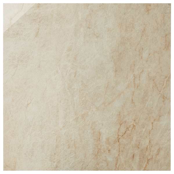 Grand Taj Mahal Fawn Beige 48x48 Stone Look Polished Porcelain Tile in Beige, View 7, open zoomed image