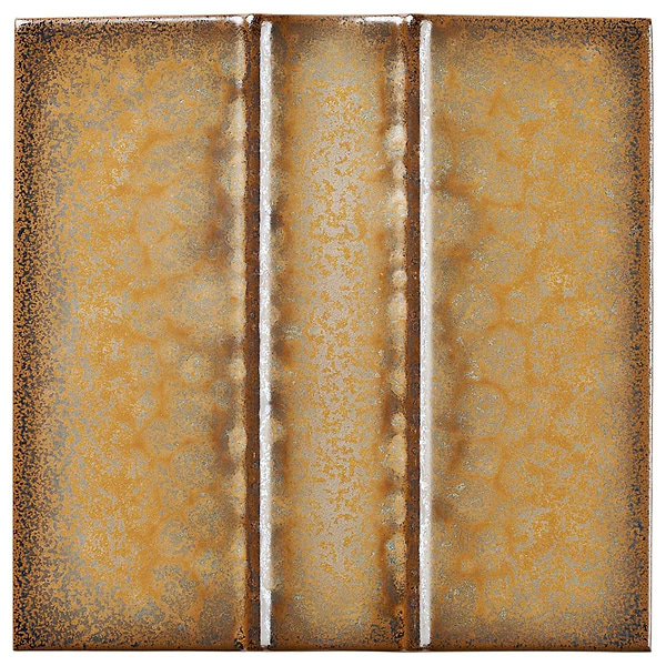 Kinro Golden Brown 6x6 Metallic Look Matte Porcelain Tile in Golden Brown, View 7, open zoomed image