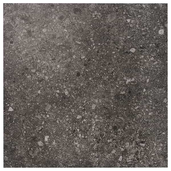 Rizo Charcoal Gray 48x48 Terrazzo Look Matte Porcelain Tile