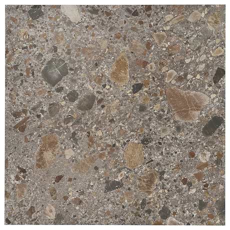 Rizo Fossil Gray 48x48 Terrazzo Look Matte Porcelain Tile