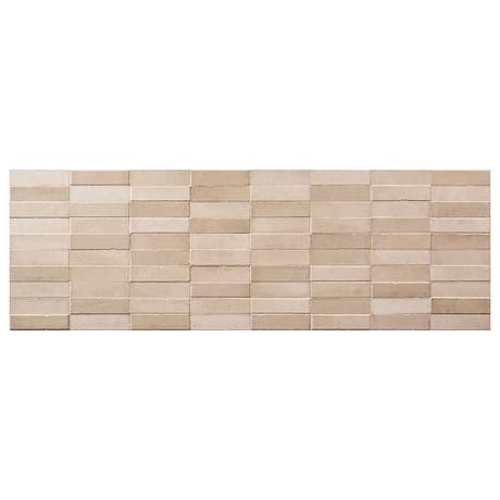 Devi Desert Beige 16x48 Textured Matte Ceramic Tile