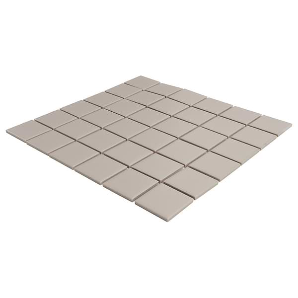 Serenity Taupe Gray  2x2 Matte Porcelain Mosaic Tile
