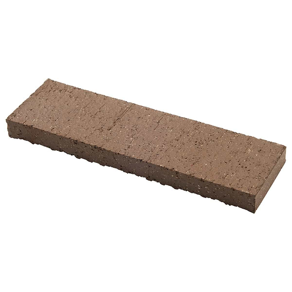 Brownstone Flashed Brown 2x7 Textured Wire Cut Clay Thin Brick Tile