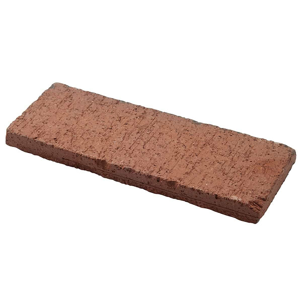 Brownstone Flashed Red 3x7 Tumbled Wire Cut Clay Thin Brick Tile