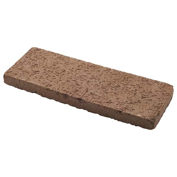 Brownstone Flashed Brown 3x7 Tumbled Wire Cut Clay Thin Brick Tile