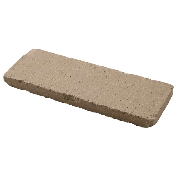 Brownstone Gray 3x7 Tumbled Wire Cut Clay Thin Brick Tile