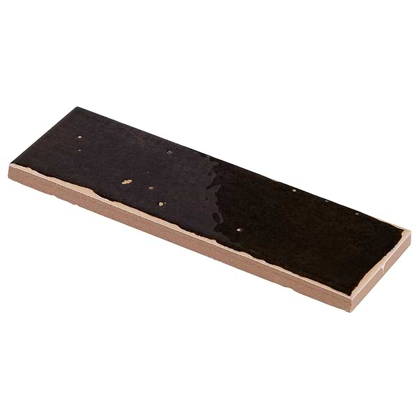 Essa Black 2x6 Terracotta Look Polished Porcelain Tile in Black, View 7, open zoomed image