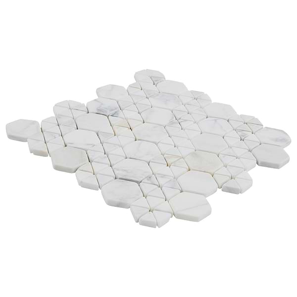 Aspekt Calacatta 2" Hexagon Honed Marble Mosaic Tile
