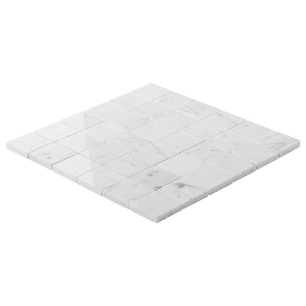 Bianco Carrara 2x2 Polished Marble Mosaic Tile