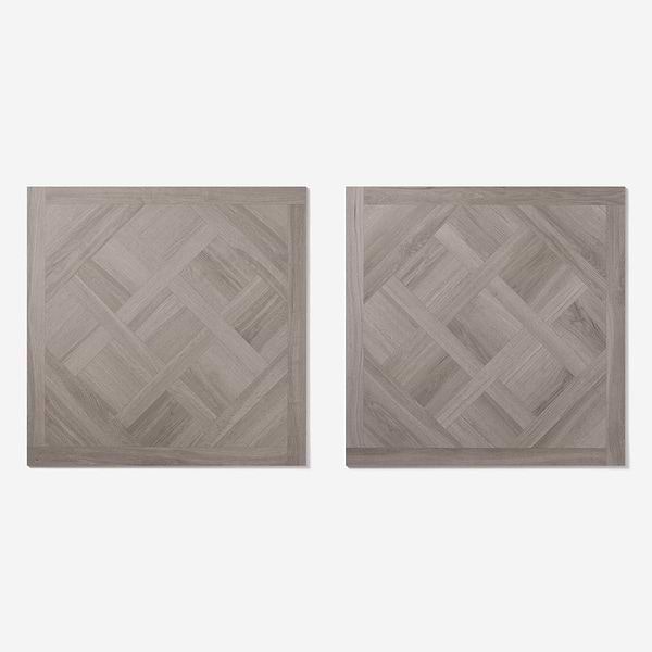 Marsai Traditional Parquet Weathered Oak 32x32 Wood Look Matte Porcelain Tile in Brown, View 7, open zoomed image