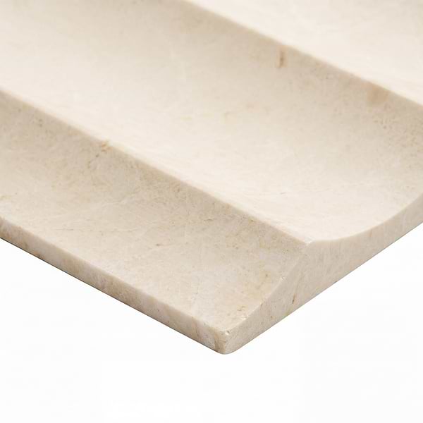 Stonework Fluted Botticino 12x24 3D Honed Marble Tile