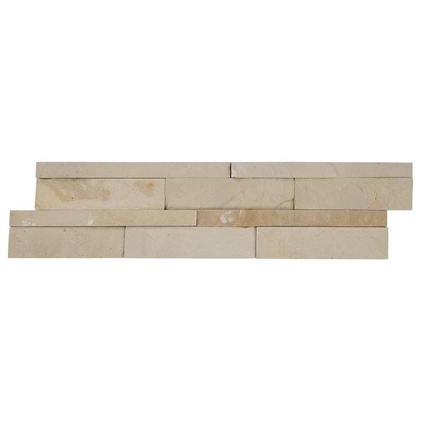 Tenerife Portland Beige 6x24 Splitface Sandstone Stacked Stone Tile