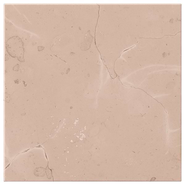 Rosa Perlino 4x4 Brushed Marble Tile