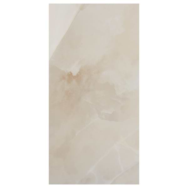 Harmonyx Coconut White 24x48 Onyx Look Polished Porcelain Tile in Warm White, View 7, open zoomed image