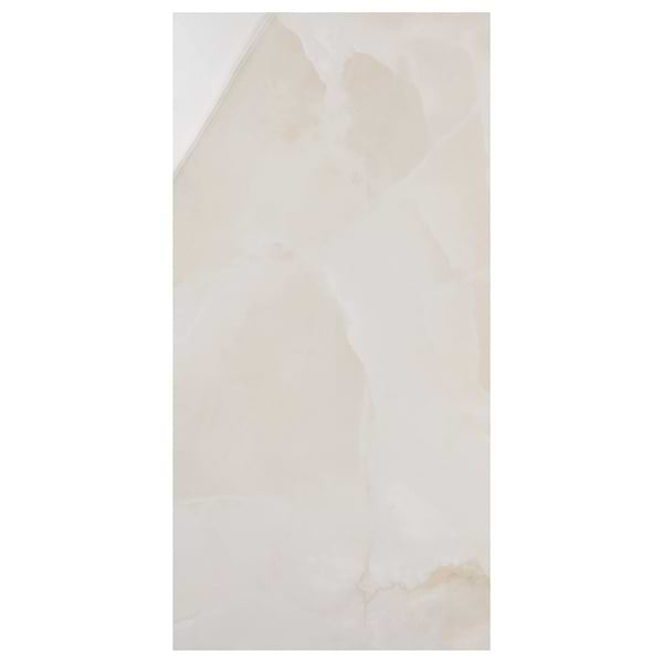 Harmonyx Vanilla White 24x48 Onyx Look Polished Porcelain Tile in Warm White, View 7, open zoomed image