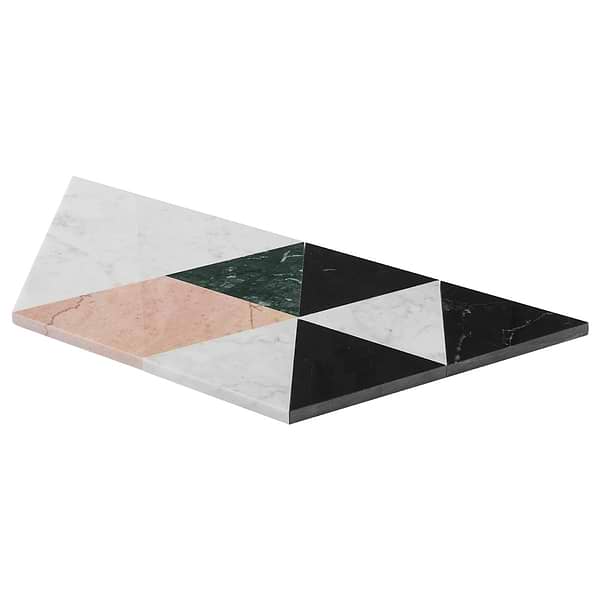 Prism Rosa Pink Polished Marble Mosaic Tile