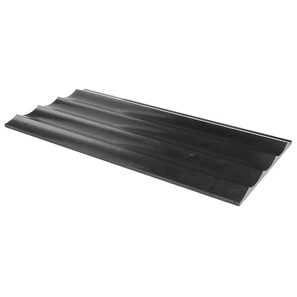 Stonework Fluted Black Jade 12x24 3D Honed Marble Tile
