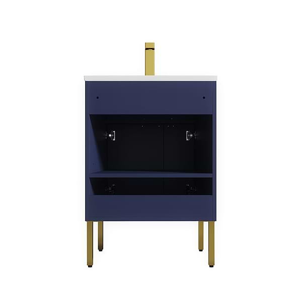 Portofino 24'' Navy Blue Vanity And Counter