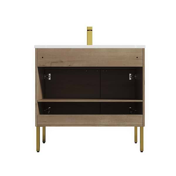 Portofino 36'' Classic Oak Vanity And Counter