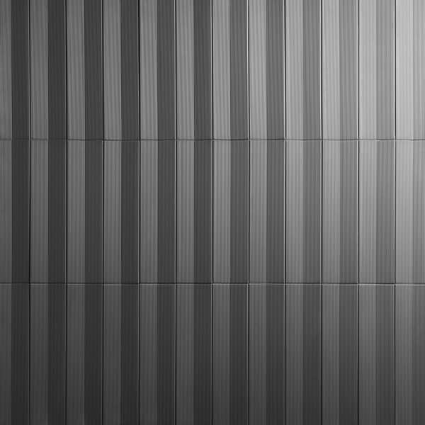 Kinzie Concave Charcoal Black 4x16 3D Matte Ceramic Tile
