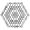 Juno Honeycomb Beige and Gray 1" Hexagon Polished Marble Mosaic Tile