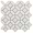 Cleopatra Diamond Salt White Terrazzo and Bianco White Marble Polished Mosaic Tile