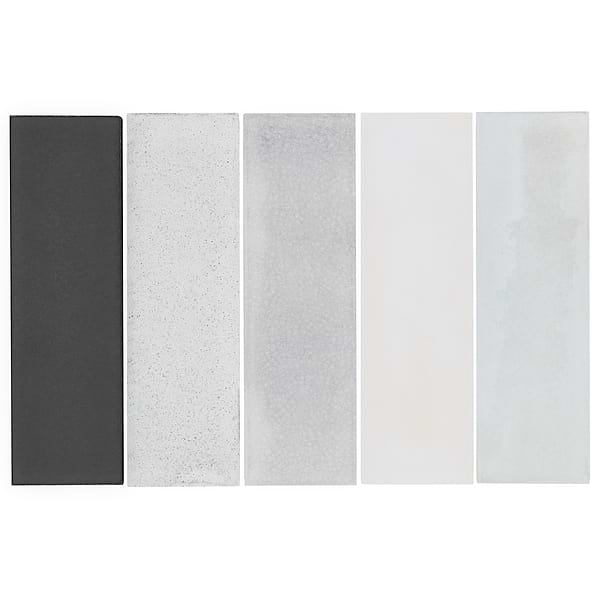 Color One Cloud Blend 2x8 Cement and Lava Stone Tiles