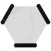 Sagon Bianco White 9" Hexagon Matte Porcelain Tile