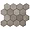 New Rock Tortora Beige 3" Hex Matte Porcelain Mosaic