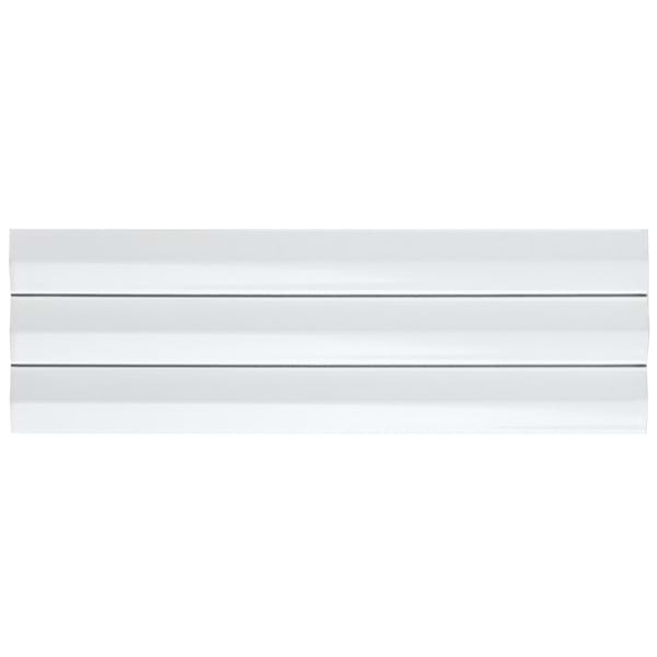 Ponto Bianco White Fluted 5x16 3D Polished Porcelain Tile