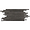 Acadia Thin Strip Charcoal Black Limestone Look Matte Porcelain Mosaic Tile