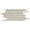 Acadia Thin Strip Warm Linen White Limestone Look Matte Porcelain Mosaic Tile
