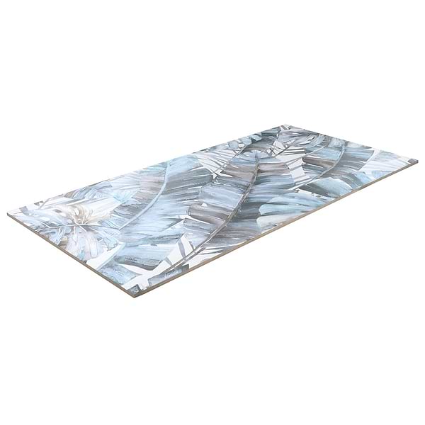Monet Rain Forest Blue 24x48 Artisan Decor Matte Porcelain Wall Tile