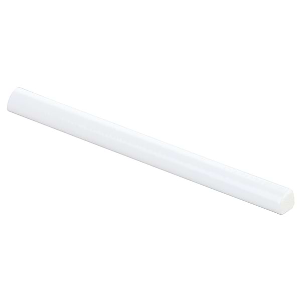 Emery White .5x8 Handmade Crackled Glossy Terracotta 1/4 Round Bullnose