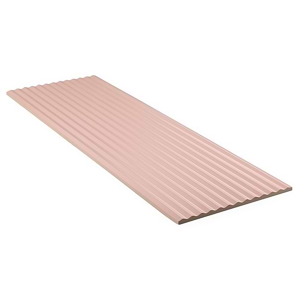 Mod Blush Pink 12x36 3D Fluted Matte Ceramic Tile 
