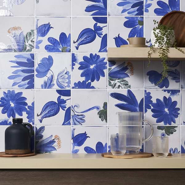 Angela Harris Wilder Portobella Decor 8x8 Mural Matte Porcelain Tile