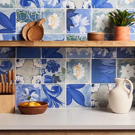 Angela Harris Wilder Portofina Decor 8x8 Matte Porcelain Tile
