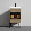 Kaleb 20'' Classic Oak Vanity and Counter